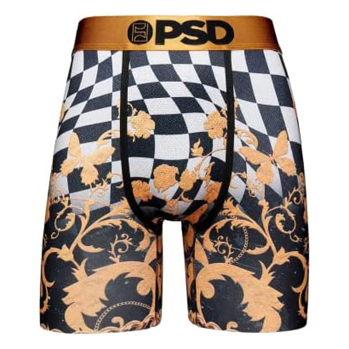 PSD Men's Gold Check Place Boxer Briefs Underwear - 422180070-GLD