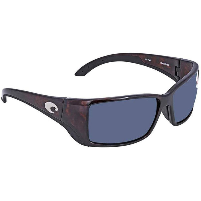 Costa Del Mar Mens Blackfin Tortoise Frame Gray Polarized Lens Global Fit Sunglasses - BL10GFOGP - WatchCo.com
