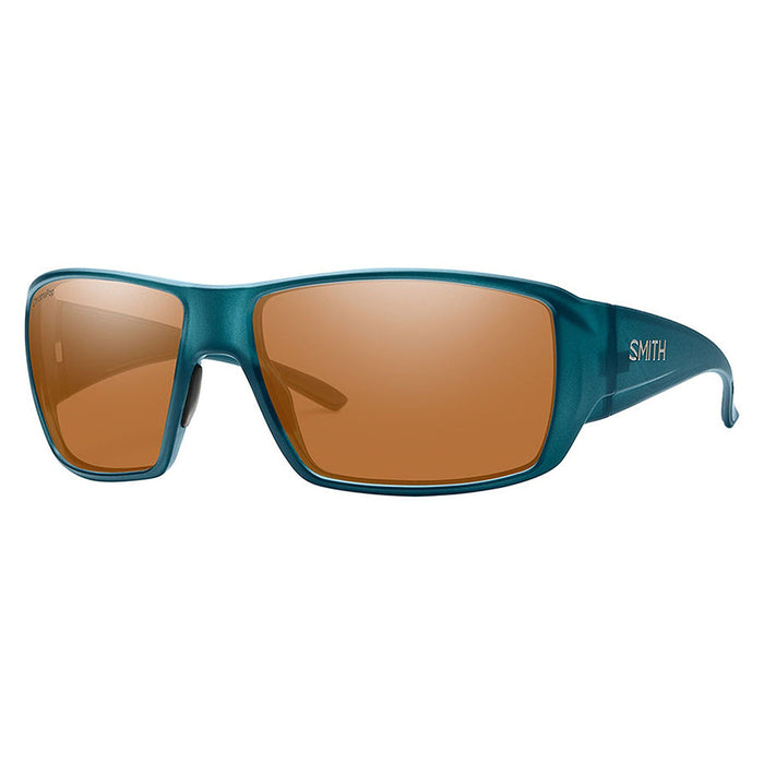 Smith Guides Choice Unisex Matte Crystal Deep Forest Frame Copper Lens Wrap Sunglasses - 230400DLD62XE