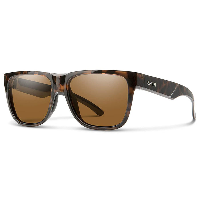 Smith Lowdown 2 Men's Tortoise Frame Polarized Brown Lens Square Sunglasses - 200941FY656SP