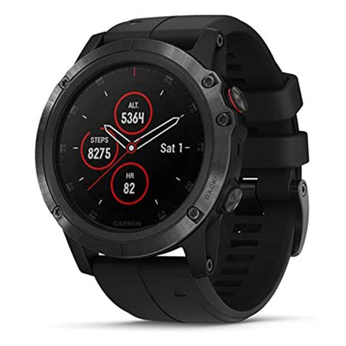 Garmin fenix 5X Plus Ultimate Black Band European Spec Multisport GPS Smart watch - 010-01989-01
