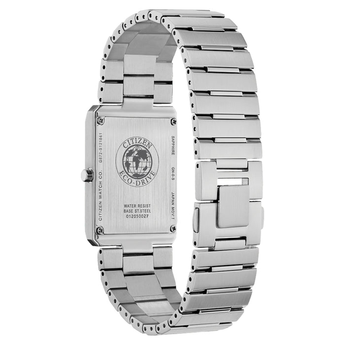 Citizen Unisex Stiletto Eco Drive Silver Dial Two-Tone Bracelet Stainless Steel Watch - EG6016-58A