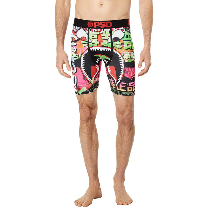 PSD Men's Multicolor Warface Hiragana Boxer Briefs Underwear - 422180092-MUL