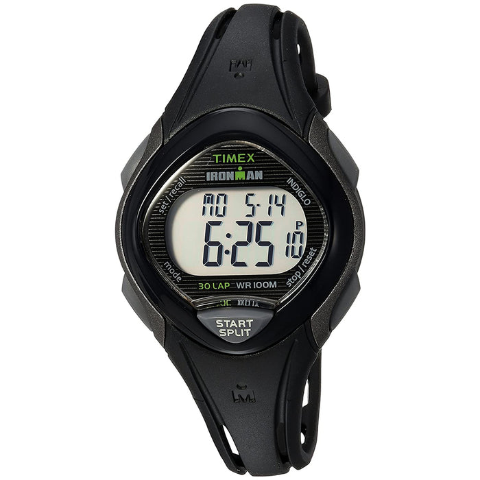 Timex Womens Mid-Size Ironman Black Resin Strap Digital Dial Quartz Watch - TW5M10300