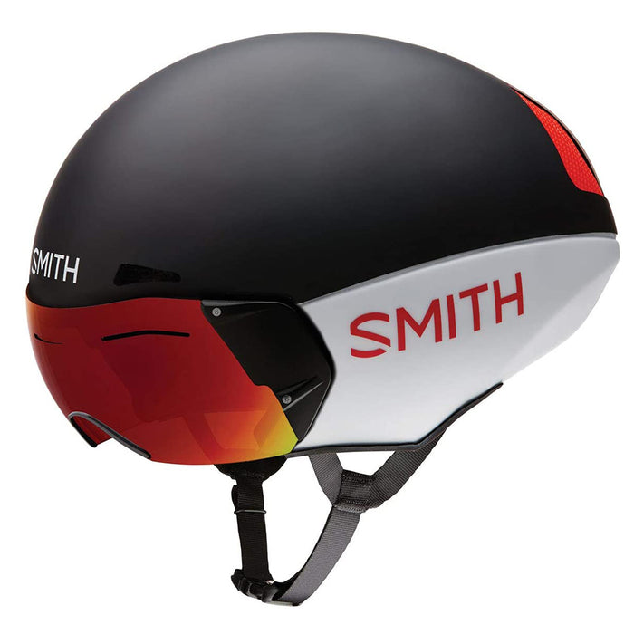 Smith Matte Red/White/Black Optics Podium TT Cycling Helmet - E0071638P5559