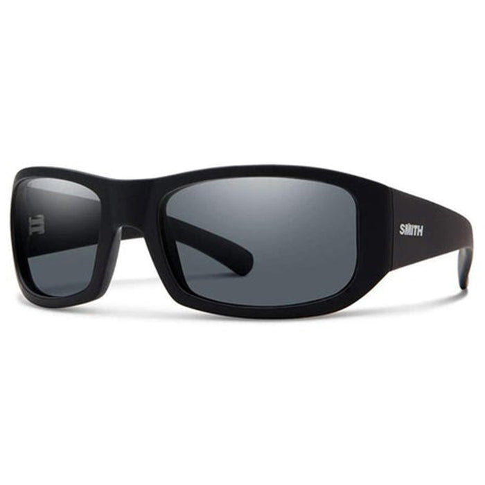 Smith Bauhaus Men's Black Frame Gray Green ChromaPop Wrap Sunglasses - 20193000354M9