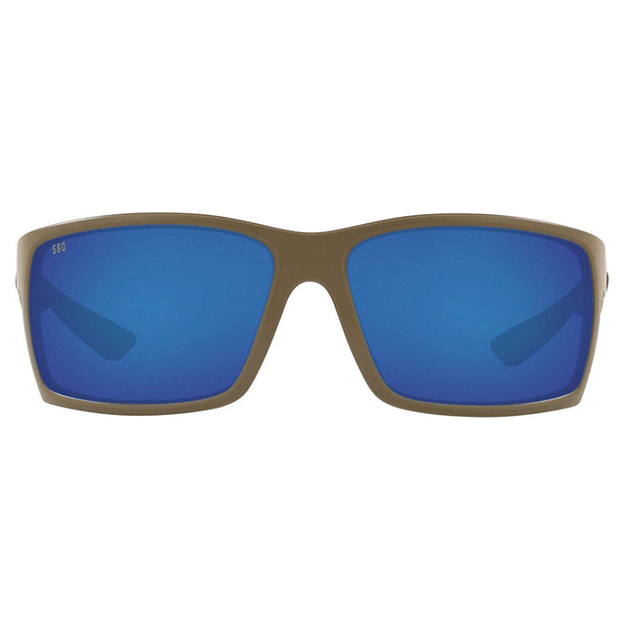 Costa Del Mar Mens Reefton Matte Moss Frame Blue Mirror Polarized 580g Lens Sunglasses - RFT198OBMGLP