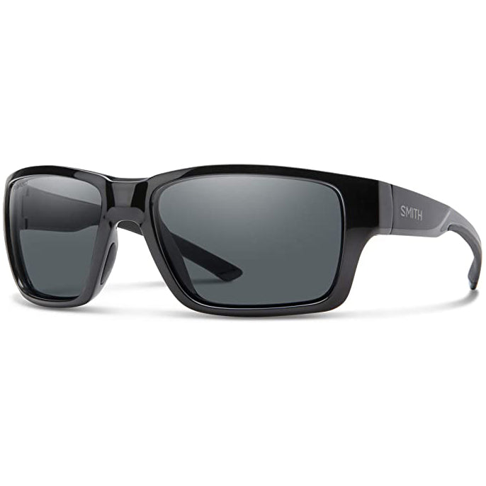 SMITH Men's Outback Black Shade Anti-reflective ChromPop Polarized Square Round Sunglasses - 20126280759M9