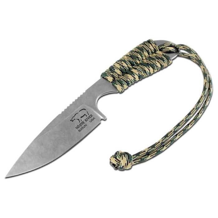 White River Paracord Handle Backpacker Fixed Blade Knife - WRBP-PCA