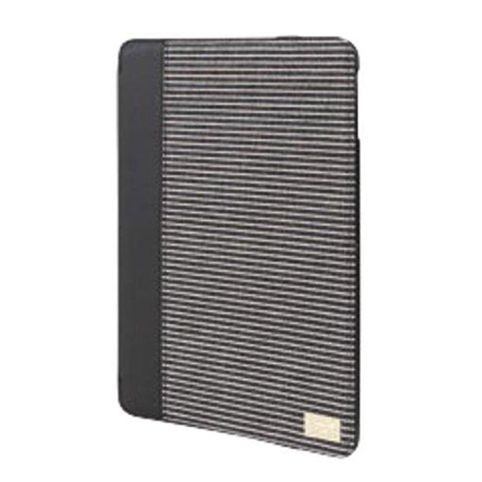 HEX Convoy Icon Folio For iPad Mini Retina Black Stripe Canvas Case - HX1528-BKST