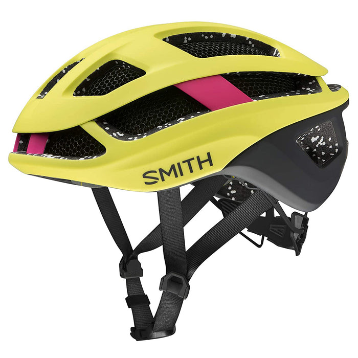 Smith Matte Citron/Peony Optics Trace MIPS Cycling Helmet - E007283755155