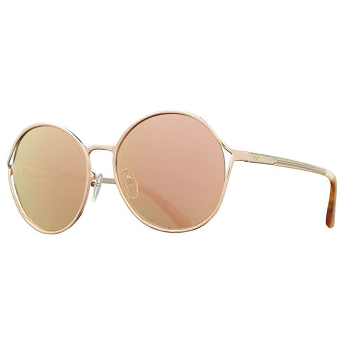 TOMS Womens Rose Gold Frame Rose Gold Lens Round Sunglasses - 10008798