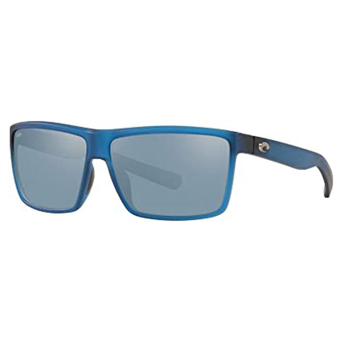 Costa Del Mar Mens Riconcito Matte Atlantic Blue Frame Gray Silver Mirror Polarized Lens Sunglasses - RIC177OSGP
