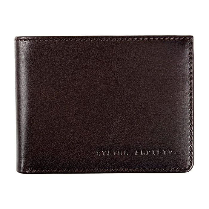 Status Anxiety Mens Walter Chocolate Snap Wallet - SA2202
