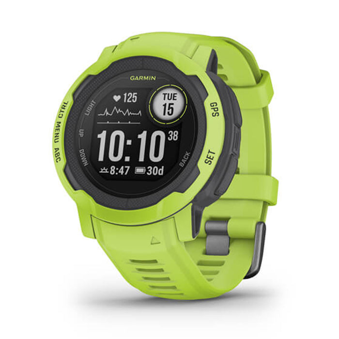 Garmin Instinct 2 - Standard Edition Electric Lime Smaller-Sized Multi-GNSS Support Watch - 010-02626-11