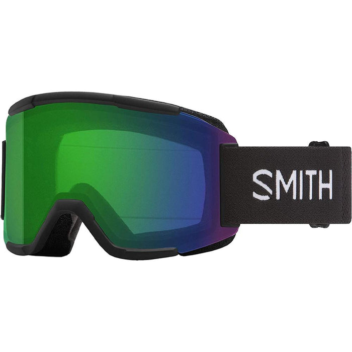 Smith Mens Squad Black Frame Green Mirror Chromapop Lens Snow Goggle - M006682QJ99XP - WatchCo.com