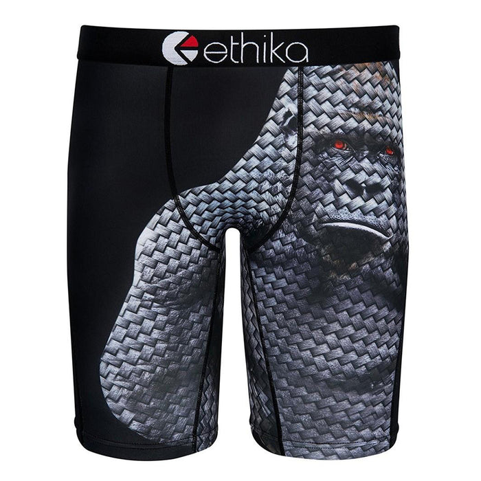 Ethika Mens Black Staple Polyester Stretch Fabric Underwear - UMS658-BLK-S