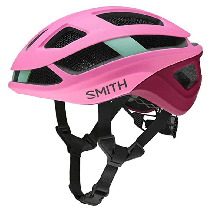 Smith Matte Flamingo/Merlot Trace MIPS Road Cycling Helmet - E007280FN5155
