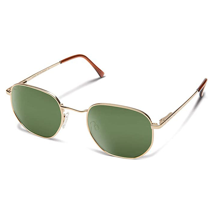 Suncloud Unisex Gold Frame Gray Green Lens Polarized Contemporary Sunglasses - 203235J5G50K7