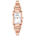 Bulova Womens Diamond Accent Rose Gold-Tone Stainless Steel Half-Bangle Mother-of-pearl Dial Quartz Watch - 97P142 - WatchCo.com