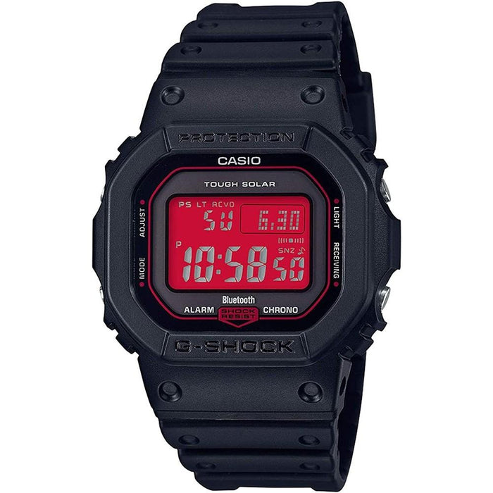 Casio Men's G-Shock Adrenalin Red Series Connected Limited Edition Black Resin Band Digital Dial Quartz Watch - GWB-5600AR-1CR - WatchCo.com