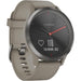 Garmin Unisex Vivomove HR Sandstone Silicone Band Black Dial Hybrid Smart Watch - 010-01850-13 - WatchCo.com