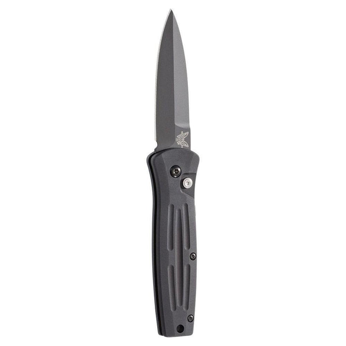 Benchmade Pardue Stimulus Automatic Plain Edge Spear-Point Blade Aluminum Handle Folding Knife - BM-3551BK - WatchCo.com