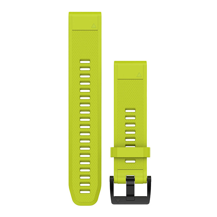 Garmin fenix 5S QuickFit 22 Amp Yellow Silicone Adjustable Watch Band - 010-12496-02