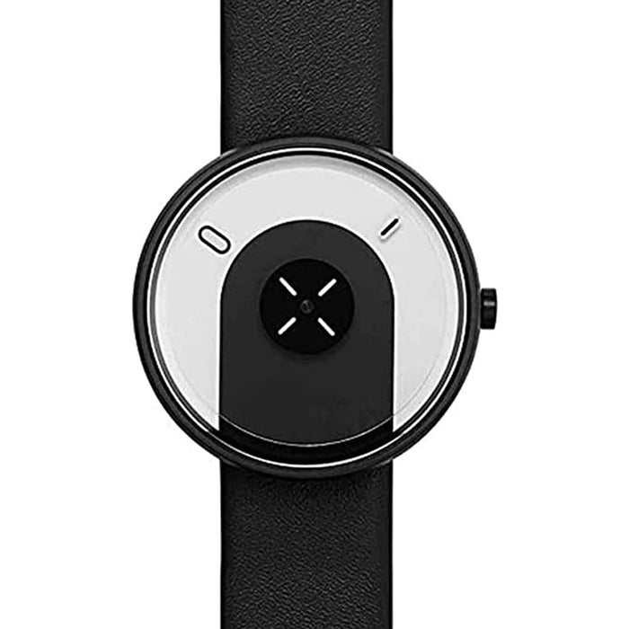 Projects Unisex Black Band Overlap Watch - 7801BL