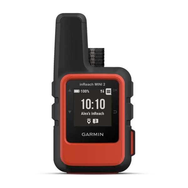 Garmin inReach Mini 2 Flame Red Hiking Handheld Lightweight and Compact Satellite Communicator - 010-02602-00