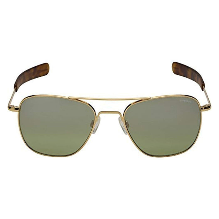 Infinity Unisex Gold Frame Jade Metallic Lens Polarized Full Rim Sunglasses - AF212
