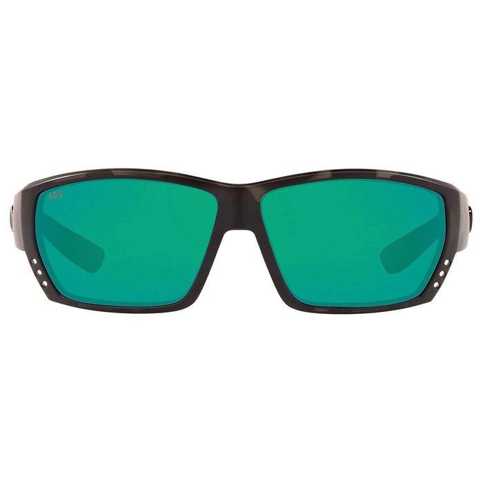 Costa Del Mar Mens Tuna Alley Black Grey Frame Copper Green Mirror Polarized 580g Lens Sunglasses - TA140OCOGMGLP