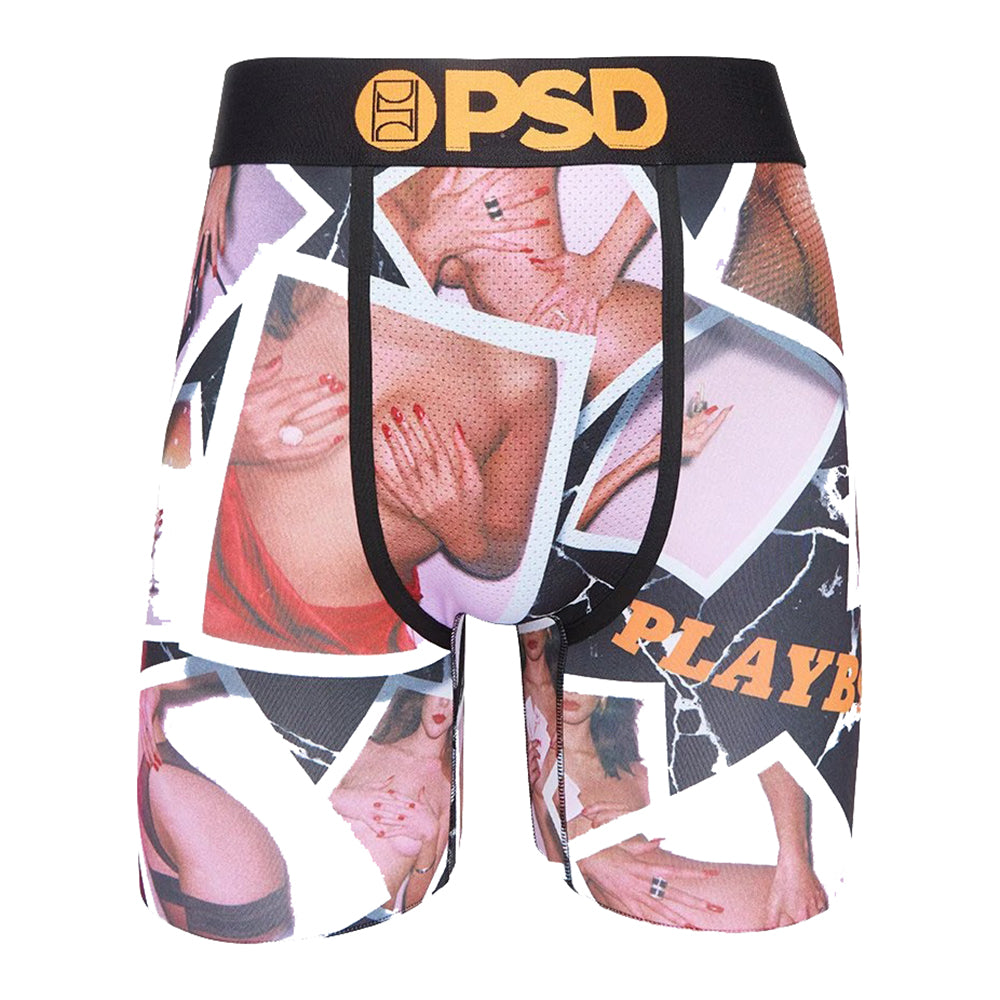PSD Men's Multicolor Playboy Polaroids Boxer Briefs Underwear
