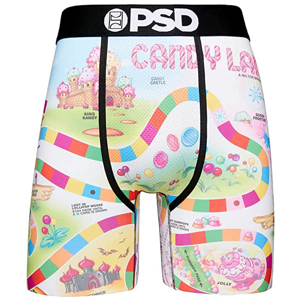 PSD Men's Multicolor Candy Land Wide Elastic Waistband Boxer Brief Underwear