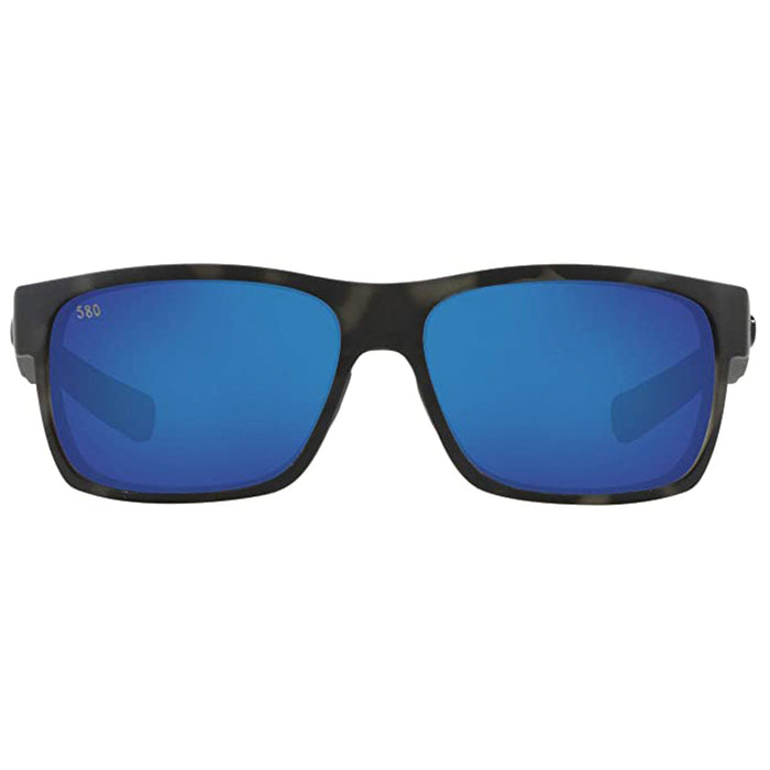 Costa Del Mar Unisex Half Moon Ocearch Tiger Shark Blue Mirrored Rectangular Sunglasses - HFM140OCOBMGLP