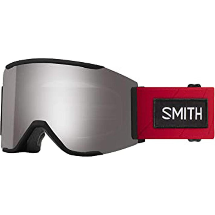 Smith Mens Squad MAG AC TNF Red Frame Sun Platinum Mirror Chromapop Lens  Snow Goggle - M004312Q3995T