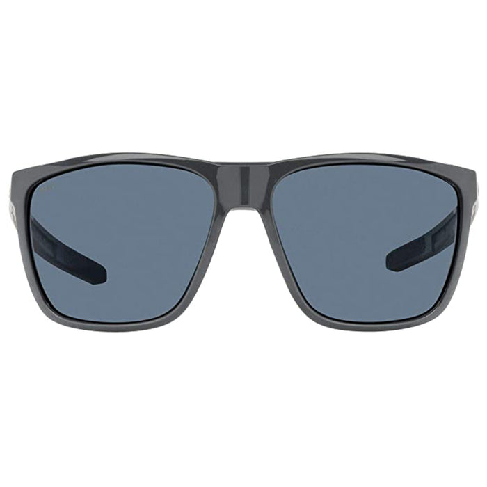 Costa Del Mar Mens 6s9012 FERG XL Shiny Grey Rectangular Sunglasses - 6S9012-SHINGRYGRY