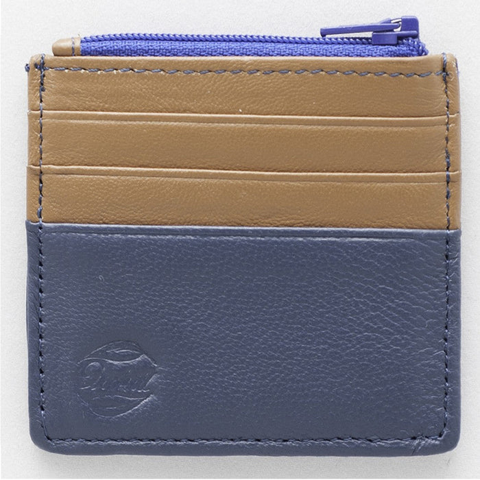Orchill Men's Hemlock Brown Blue Leather Wallet - 114690613