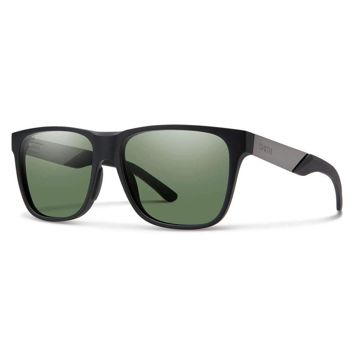 Smith Optics Lowdown Steel Unisex Matte Black Ruthenium Frame Gray Green Polarized Lens Square Sunglasses - 201906TI756L7