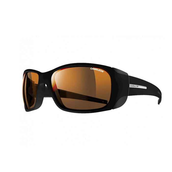 Womens Black Frame Brown Lens Wrap Sunglasses - J4015014US