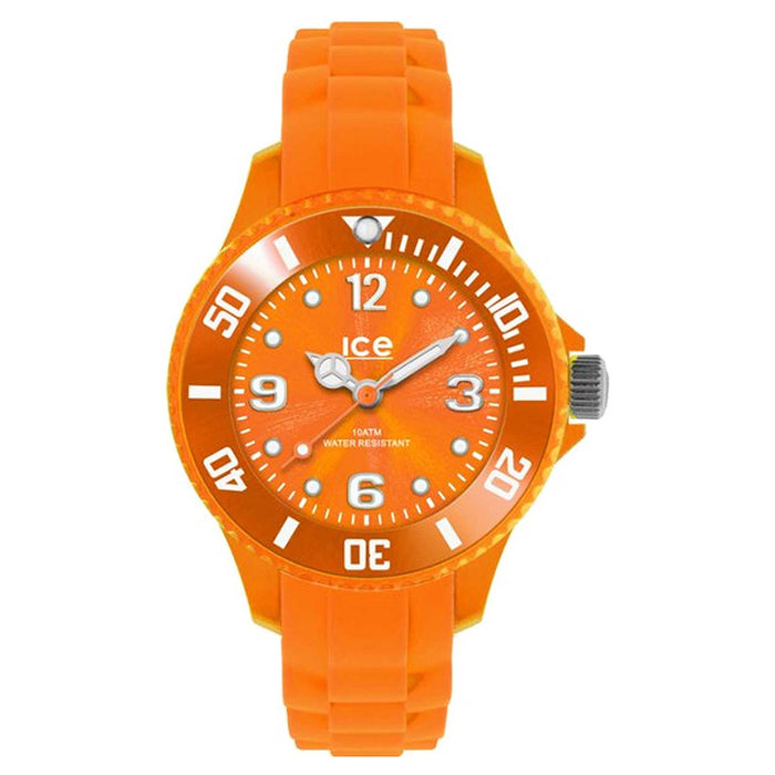 Ice-Watch Kids Childrens Ice-Forever Plastic Case Orange Silicone Strap Orange Dial Orange Watch - SI.OE.M.S.13