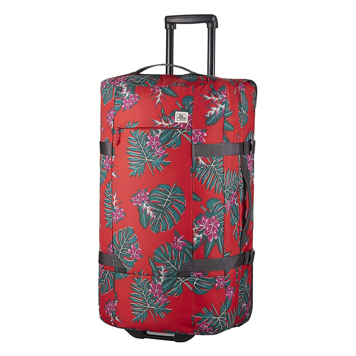 Dakine Unisex Red Jungle Palm Split Roller EQ 100L Luggage Bag - 10002944-REDJUNGLEPALM