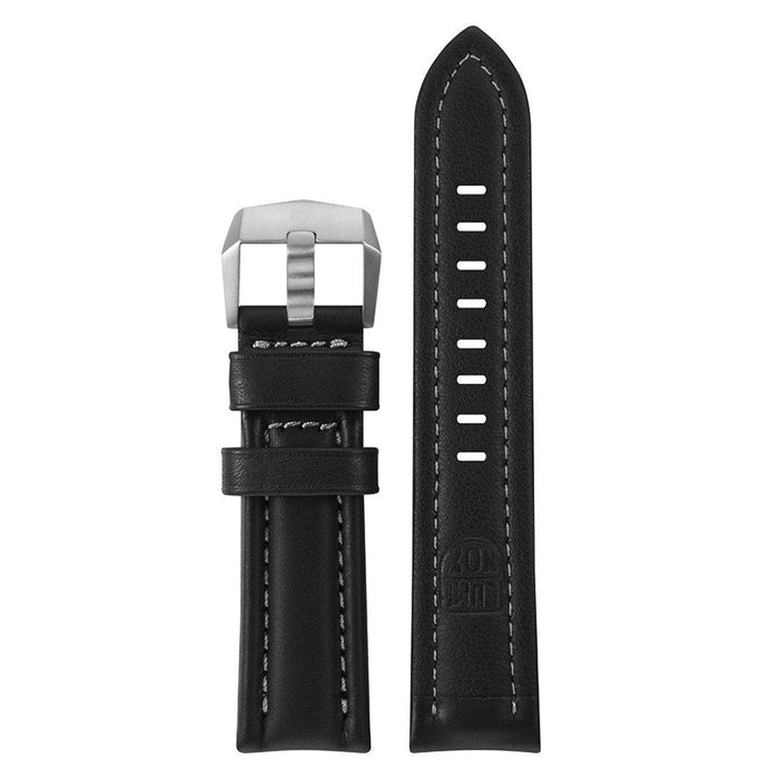 Luminox Men's 9240 F-22 Raptor™ Series Black & Silver Leather Strap Titanium Buckle Watch Band - FEX.9240.20TI.K