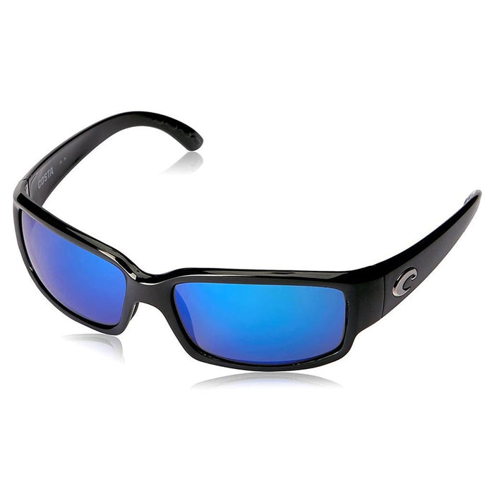 Costa Del Mar Mens Caballito Shiny Black Frame Blue Mirror 580G Lens Sunglasses - CL11OBMGLP
