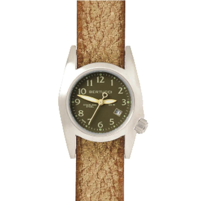 Bertucci M-1S Womens Honey Leather Band Black Espresso Quartz Dial Watch - 18028