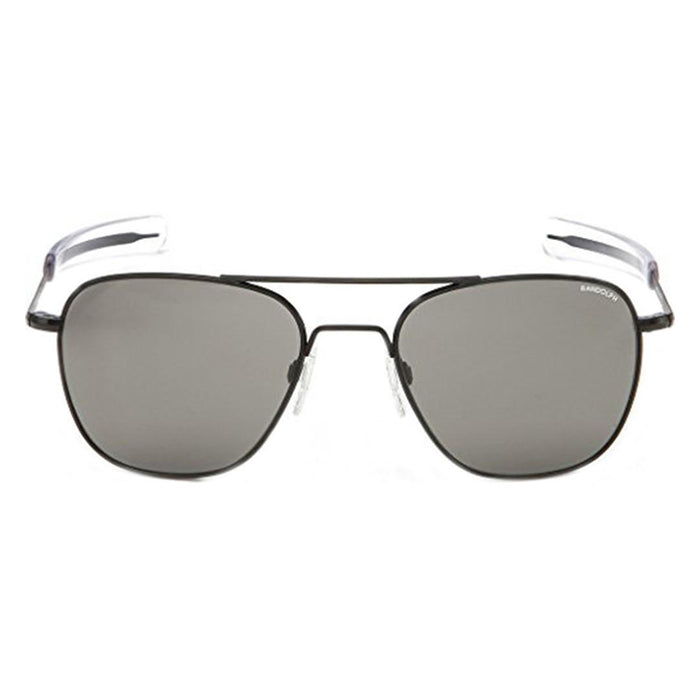 Infinity Unisex Black Metal Frame Grey Lens Aviator Full Rim Sunglasses - AF068
