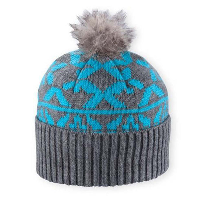Pistil Women's Ava Nordic Inspired Pattern Knit Cuff Blue Hat - 1647PBLU1SZ