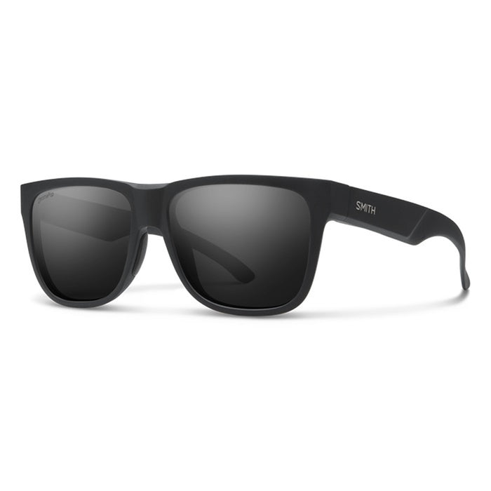 Smith Unisex Matte Black Frame Chromapop Black Mirror Lens Polarized Lowdown 2 Lifestyle Sunglasses - 205622003566N
