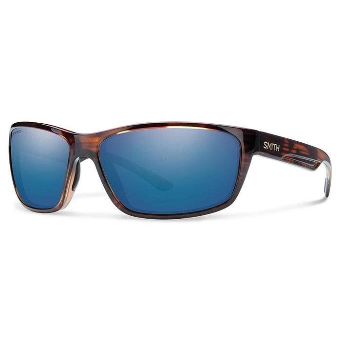 Smith Redmond Men's Tortoise Frame Blue Mirror Polarized Lens Rectangular Sunglasses - 201565FY663QG