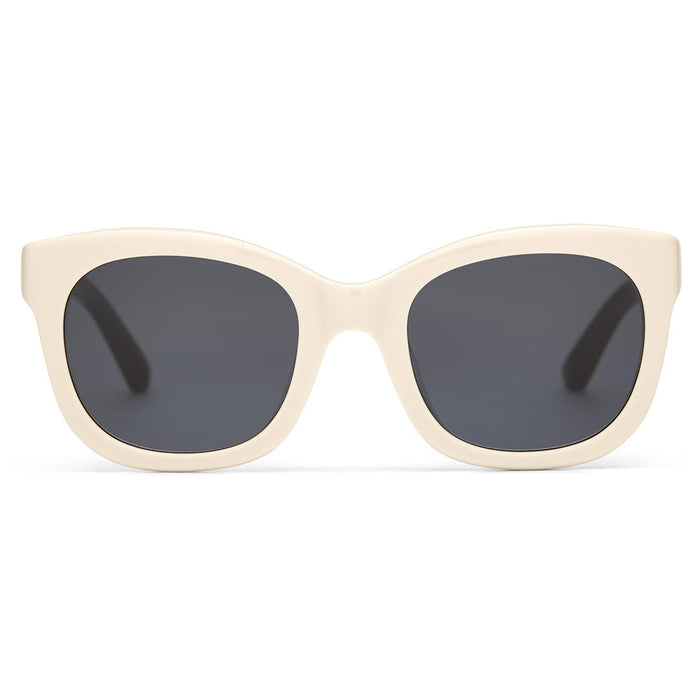 TOMS Jacqui Birch White Dark Grey Lenses Sunglasses - 10015481